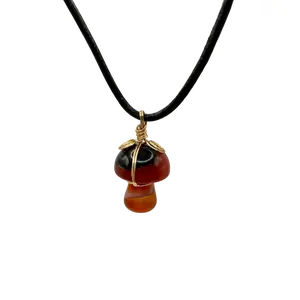 Carnelian Mushroom Amulet