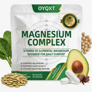 8 Forms Elemental Magnesium Complex 500mg - Ultimate Sleep & Relaxation Supplement, 90 Veggie Caps