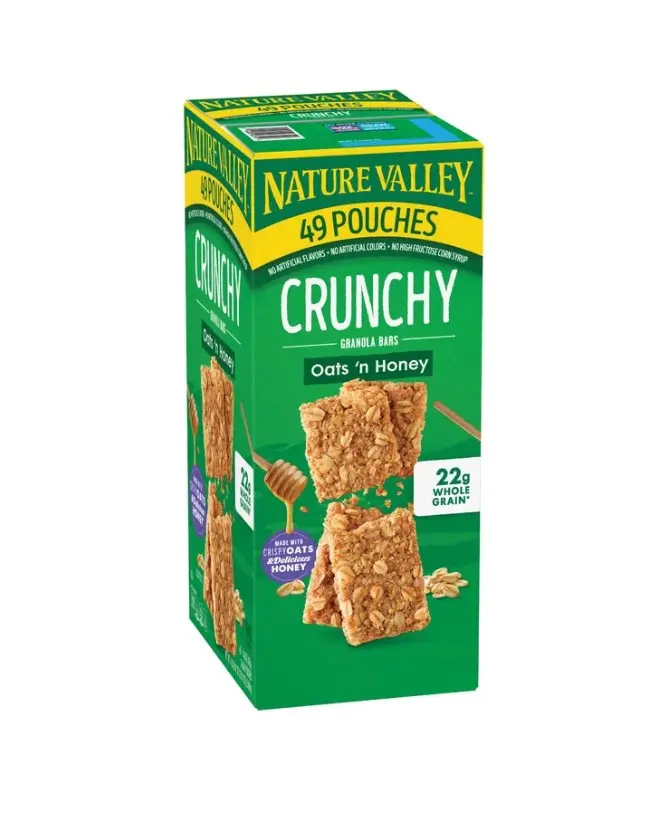 Nature Valley Crunchy Granola Bar, Oats 'n Honey, 1.49 oz, 49-count Tasty Anytime Snack Flavor