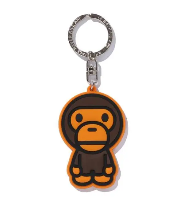 Bape Baby Milo Rubber Keychain Brown