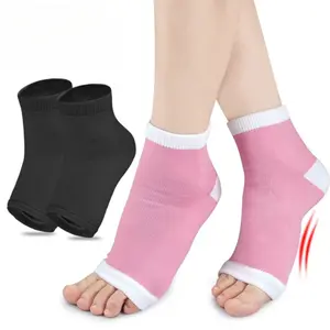Arch Support Sleeves with Gel Pads, 1 Pair Flat Foot Support, 2 in 1 Sports Arch Gel Socks for Men and Women, Arch Orthosis Midfoot Pad Gel Anti-wear Heel Socks