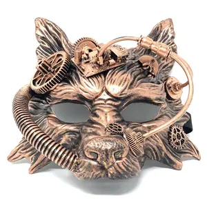 Wolf Masquerade Mask Steampunk Style Scary Devil Halloween Costume Cosplay Party Masks