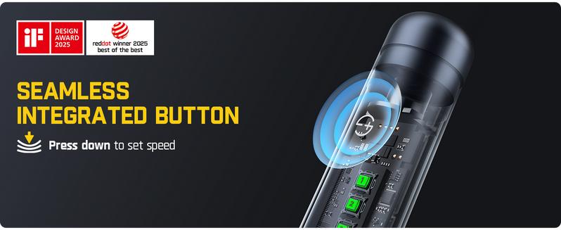 Fanttik F2 Master Mini Cordless Rotary Tool Kit 4V, Brushless Motor 25000 RPM, Revostor Hub, 35 Accessories, Portable Lightweight Design Drill Bits, for 3D printer