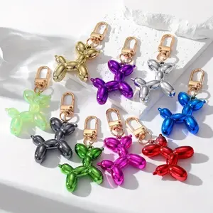 Cute Balloon Dog C-Hook Keychain Accessory