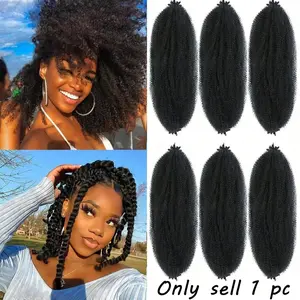 New stylish black braided wig, Marie's twisted braid, beauty accessory, fluffy dreadlocks, crochet wig, pre-fluffy spring twisted braids, faux dreadlocks wig, synthetic hair extensions, hand-torn caterpillar wig, Mother's Day gift, Synthetic braided wigs