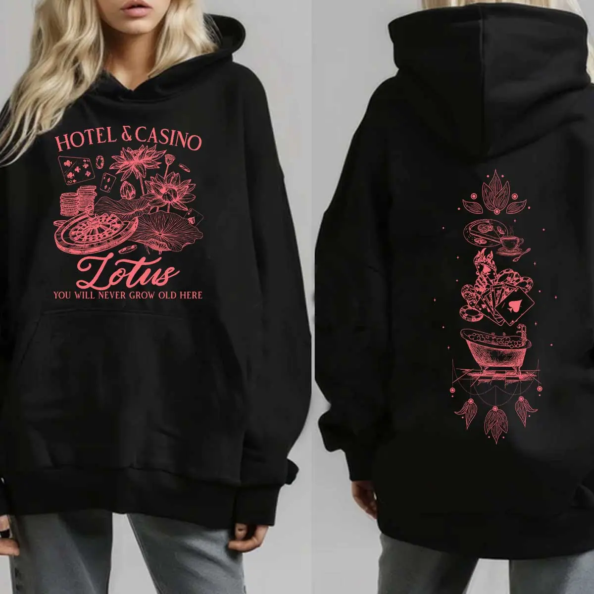 P2rcy J4ckson 2 Sides Lotus Hotel & Casino Vintage Tshirt Sweatshirt Hoodie