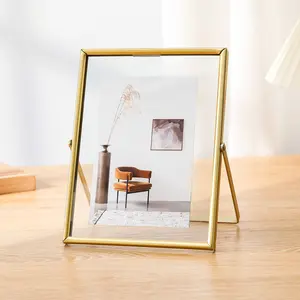Metal Photo Frame Acrylic Transparent Surface Modern Minimalist Style Home Living Room Bedroom Decor Durable Metal Frame Birthday Gift Modern Frames Picture Frame