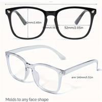 2 pairs (1 pair transparent + 1 pair black)