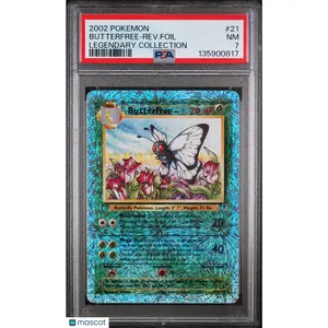 Butterfree Reverse Holo  #21 2002 Pokemon Legendary Coll. PSA 7