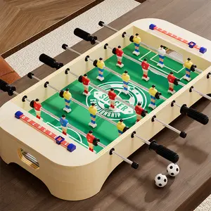 Wooden Tabletop Football Game, Portable Sport Table for Kids & Family Indoor Play, Develops Hand-Eye Coordination with Fun Soccer Pinball Action, Compact Design for Easy Storage