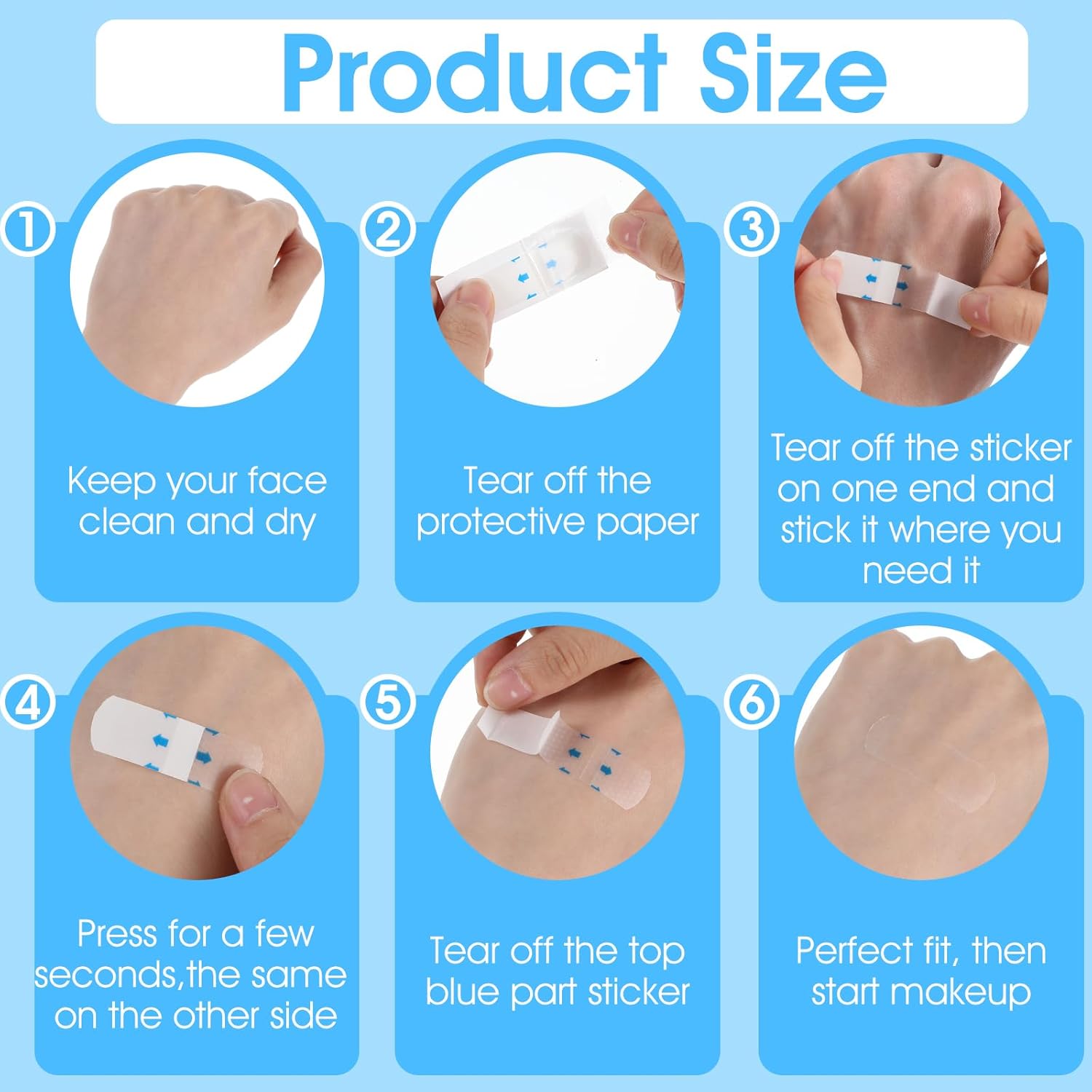 140Pc Invisible Skin Lifting Tape, Clear Neck Strips Instant Adhesive Tightening for Lifting Loose Sagging Skin, Jowls, Eyes Wrinkles, Waterproof Reusable 140Pc Invisible Skin Lifting Tape, Clear Neck Strips Instant Adhesive Tightening for Lifting Loose Sagging Skin, Jowls, Eyes Wrinkles, Waterproof Reusable