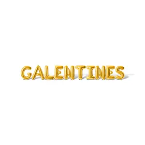 Letter Balloons - GALENTINES 16" Inch Alphabet Letters Foil Mylar Balloon Valentine's Day Party Banner