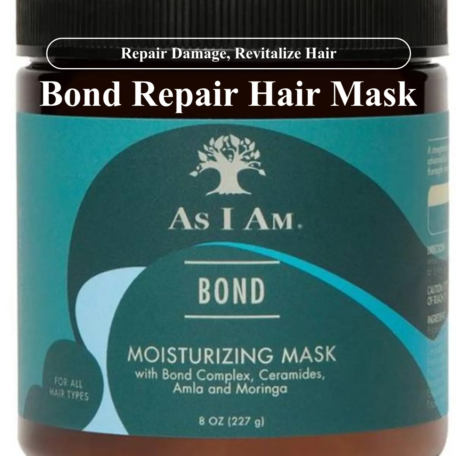 As I Am Bond Repair Hair Mask - 8 oz - Hair Repair Treatment For Damaged Hair - with Moringa, Amla, & Ceramides