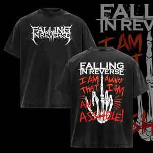 Vintage Retro Falling In Reverse band rock graphic T-Shirt 2 sided , Falling in Reverse Shirt , Rock Band Shirt, Retro Music Tee, Rock Music Lover Shirt, Vintage Band Shirts Casual Comfort Cotton Fabric Fit Top , Top Men's and Women's Clothing .