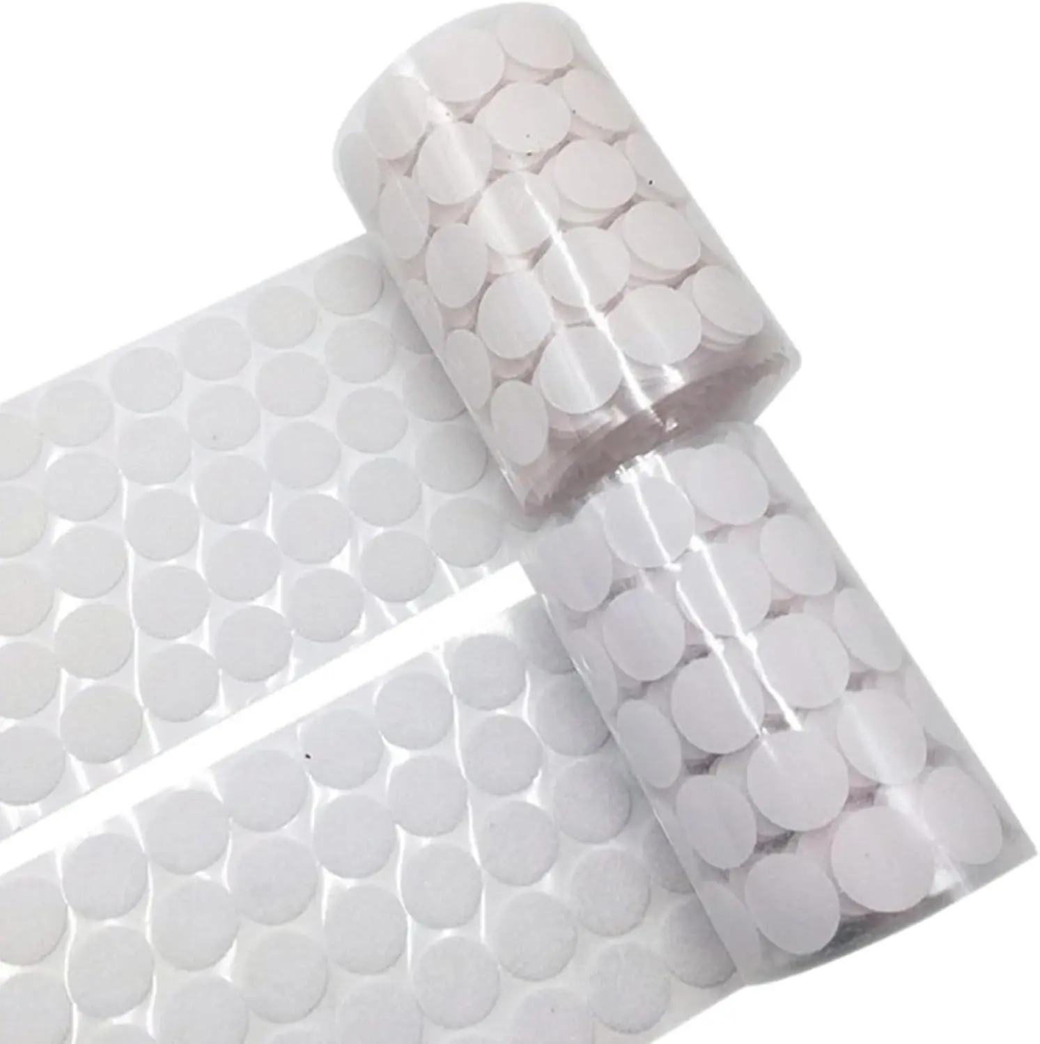 200 count (100 Pair Sets) 15mm Diameter Sticky  Hook , White Hook & Loop Dots for DIY Crafts Office Classroom Office Home