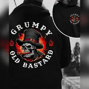 Grumpy Old Bastard Hoodie & T Shirt Halloween Shirt For Gen X Casual Street Cotton Tee Hoodied Hoodie & Sweater for All