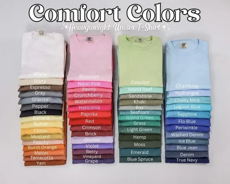 Comfort Colors Short Sleeve T-Shirt Menswear Top Tshirt