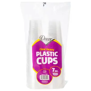 7 oz Clear Plastic Disposable Cups