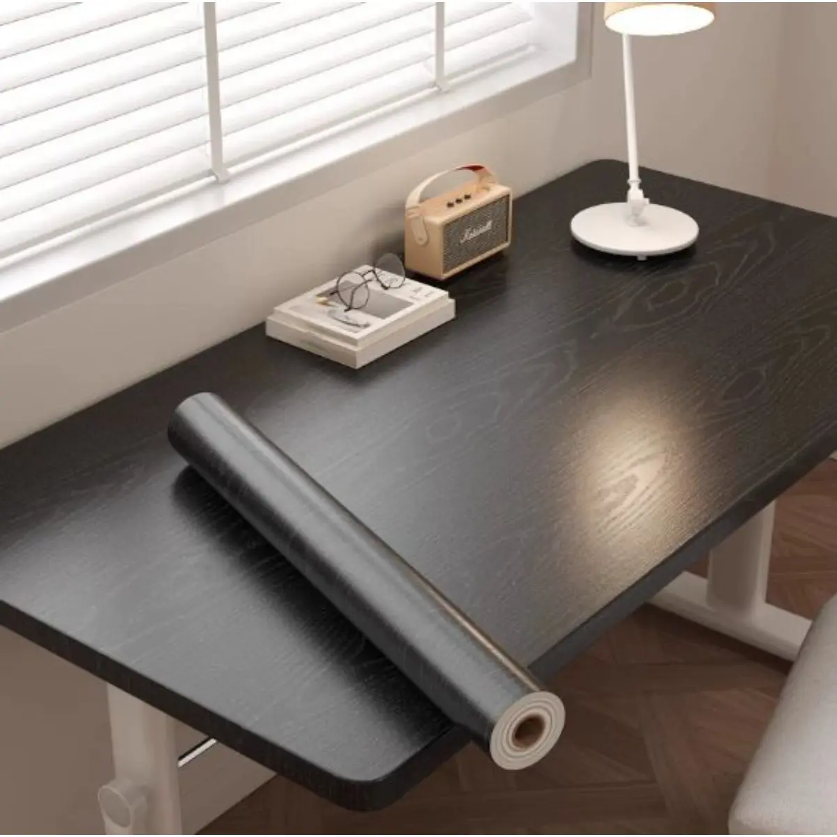 Wood Grain Contact Paper Self Adhesive Peel Stick Waterproof Oil Proof Heat Resistant Kitchen Countertop Desk Table Cabinet Furniture Renovation DIY Home Decor Thick Vinyl Film