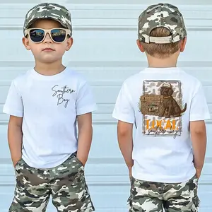 Camo Southern Boy Kids Shirt, Hunting Dog Short Sleeve Shirt,Hunting Season Toddler Shirt, Chocolate Lab Dog Mallard Tee, Cute Kids Tee