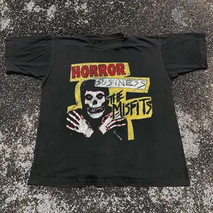 Misfits 'Horror Business' Black Vintage  Tee Vintage y2k 90s Style Unisex Tee, Retro Music Fan Gifts