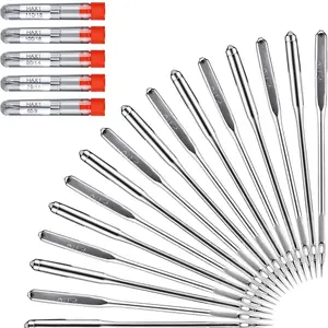 Universal Sewing Machine Needles, Replaceable Needles, 50pcs Compatible with Singer Brother Janome Varmax, Sewing Supplies Crafts, Sewing Tools, Sizes Hax1 65/9 75/11 90/14 100/16 110/18, Variety of Sizes