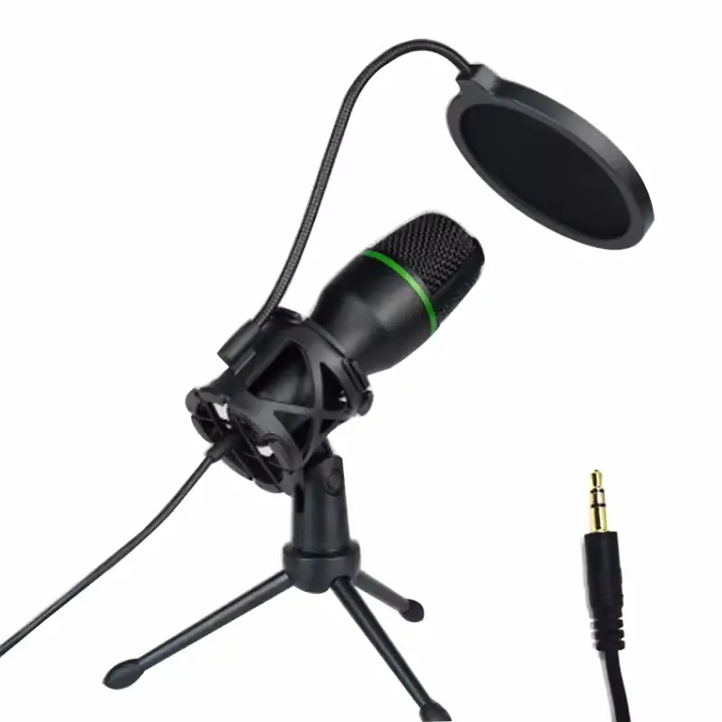 Condenser Microphone USB 3.5mm AUX Wired For PC Laptop Computer Professional Gaming Accessories Kit Gamer Sound Live Streaming Podcast Studio Equipment RGB light recording live broadcast video song Live Streaming Equipment Live Broadcasting Equipment