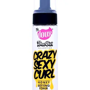 The Doux Crazy Sexy Curl Honey Setting Foam - Super Chewable Hair Foam with Natural Honey for Styling, Conditioning, and Defining - Haircare, Gel
