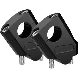 7/8" Universal Handlebar Bar Risers Motorcycle Bar Clamps For Motorbike Pit Dirt Bikes Black Riser Height 38mm (1.5"), 18mm (0.71") Backward or Forward