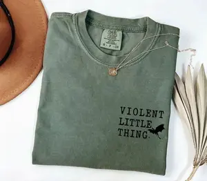 Violent Little Thing Comfort Colors Shirt, Basgiath War College Tshirt, Violet Sorrengail T-shirt, Fourth Wing Shirt, Dragon Rider Tee, Comfort Colors Graphic Tee, Casual Outfit, Vintage Wash Shirt, Comfortable Menswear & Womenswear Top, May2