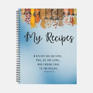 Recipe Keeper 8.5x11 Notebook with Fillable Recipe Pages