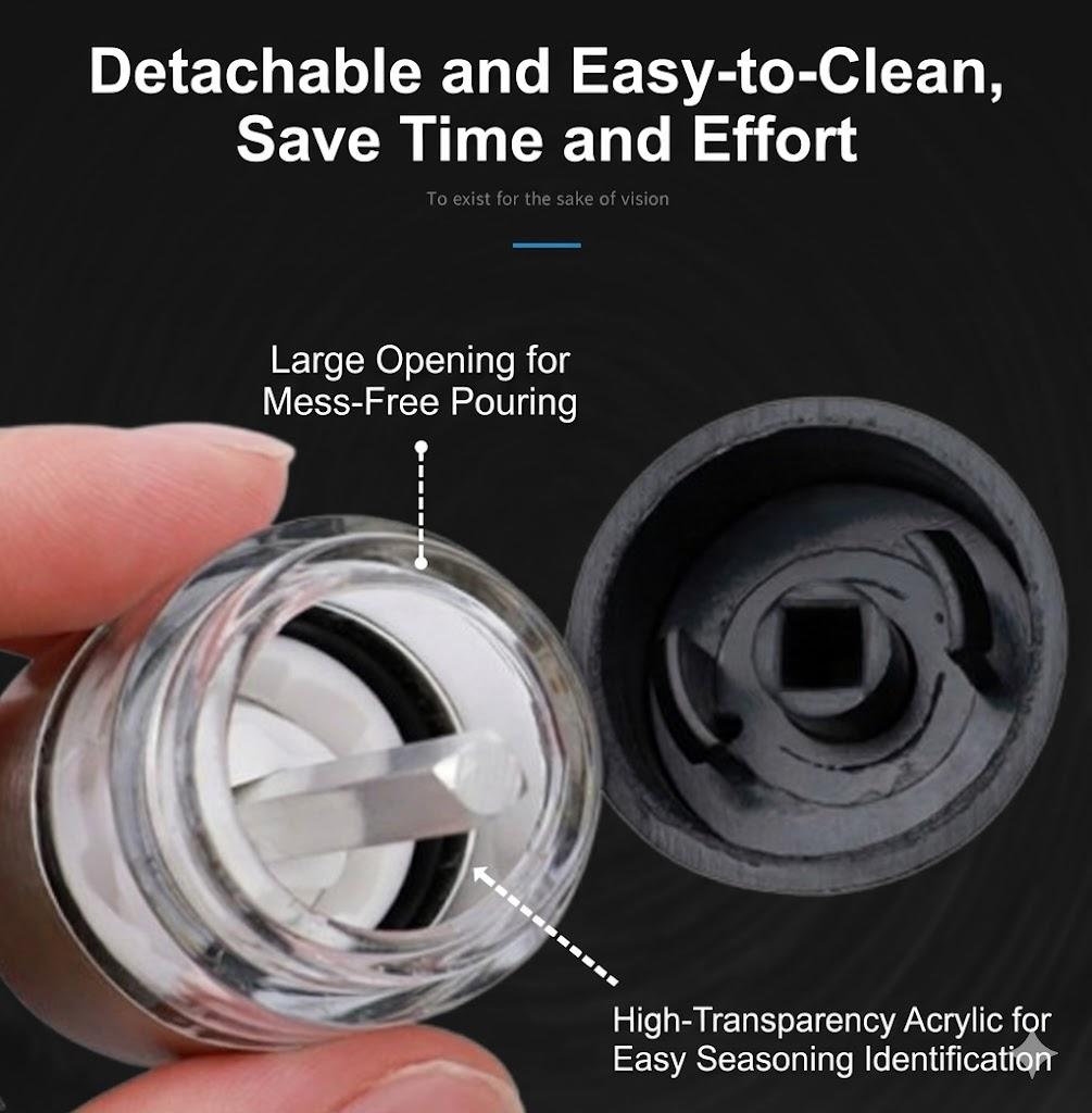 Convenient Spice Grinder — Outdoor Spice Grinder for Home Use, Perfect for Steak & BBQ Seasoning