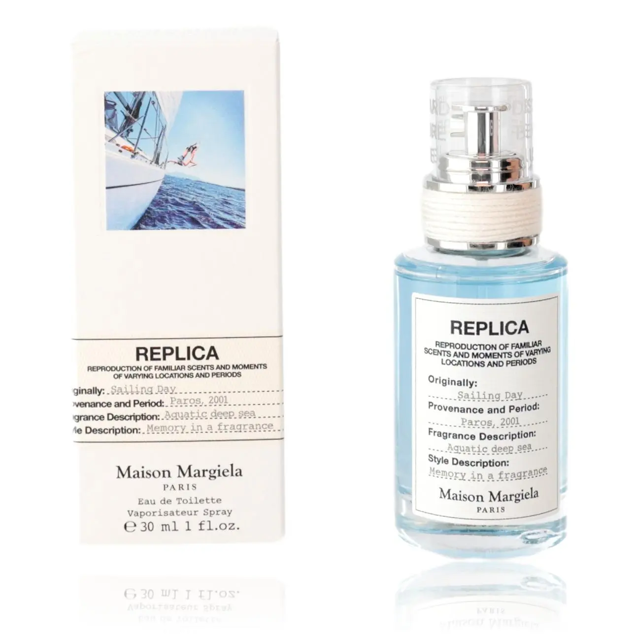 Replica Sailing Day by Maison Margiela, 1 oz EDT Spray for Unisex, Spray Bottle, Amyl Salicylate, Ocean Unisex Fragrance, 1Oz, Eau De Toilette Unisex Fragrance