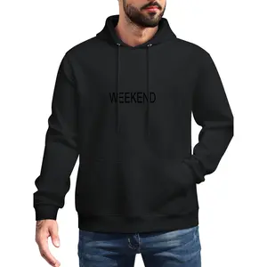 Men's Simple Half-Zip Drop Shoulder Essentials Hoodie, Regular Fit Long-Sleeve Hooded Sweatshirt for Fall & Winter Daily Wear, Menswear Tops Jeans Companion Comfy Casual Men's Clothes