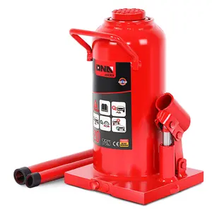 DNA Motoring 17.8" 20 Tons (40000 lbs) SUV Auto Repair Steel Adjusted Automotive Hydraulic Welded Bottle Jack Red