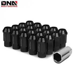 [20Pcs] M12X1.5 Open-End Aluminum Wheel Lug Nuts Set+Extension Adapter