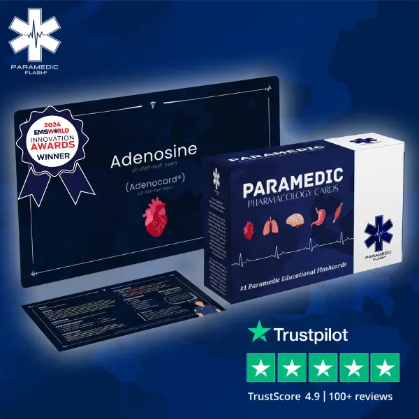EMT & Paramedic Pharmacology Drug Study Flashcards & Pocket Guide With Test Ques...