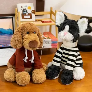 Cute animal  toys: Labrador dog, German cat,  toys with weighted beads, perfect as birthday and holiday gifts for children and family members, gifts for animal lovers sanemi plush