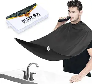 Apron, Beard Trimming Catcher for Men Shaving Hair Clippings Non-Stick Waterproof Grooming Cloth