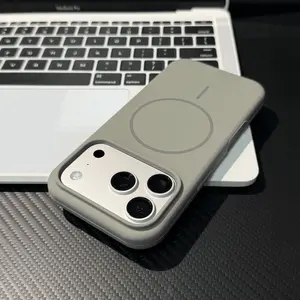 2026 Liquid Silicone Skin-Friendly Magnetic Phone Case with Integrated AI Button for iPhone 17 Pro Max 17 16 Pro Max 16 15 Pro Max 15 14 Pro Max 14, Strong MagSafe Compatible, Shockproof Anti-Drop Anti-Scratch, Protection, Accessories