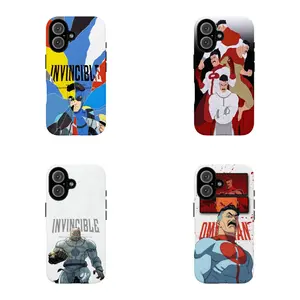 Stunning Anime-Themed "Invincible Hero" Phone Case — Featuring a Unique "Shattered Glass" Effect Design. Unisex Style, Compatible with iPhone 12, 13, 14, 15, 16, and 17 Series. Scratch-Resistant and Durable; Resists Yellowing and Fading. The Perfect Gift