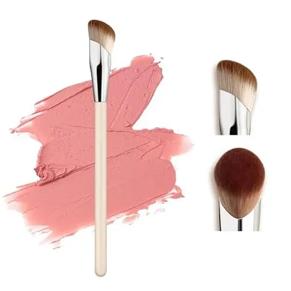 Concelar Brush Makeup Liquid Foundation Brush Angled Face Blush Brushes For A Sculpted Look, Great For Cream, Liquid Or Powder Blush Cheek Flawless Sculpting (1Pcs Small)