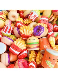 25pcs Mini Food Squishy Toys Set—Perfect For Children’S Parties, Birthday Parties, Easter Egg Fillers, Classroom Rewards, Carnival Prizes, And Gifts For Valentine’S Day, Christmas, Halloween, Easter Random Style.