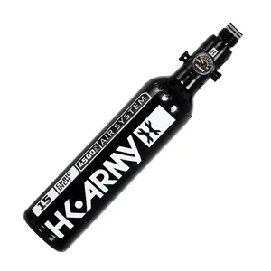 15ci / 4500psi Aluminum Compressed Air Tank - Black