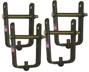 BILLET4X4 U.S. Made 3 inch Wide MEGA-Duty Axle Leaf Spring Rebound Clamps - Set of Four (4) (4x4 Vehicles)