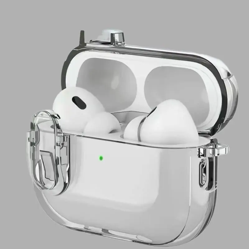 Transparent Protective Case with Removable Ear Cushions for Bluetooth Headphones
