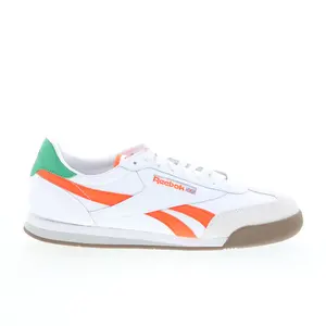 Reebok Campio XT Mens White Leather Lace Up Lifestyle Sneakers Shoes