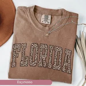 Comfort Colors Leopard Florida Shirt, Florida Tee, Florida Sports Fan Gift, University Student Gift, College Shirt, Florida State