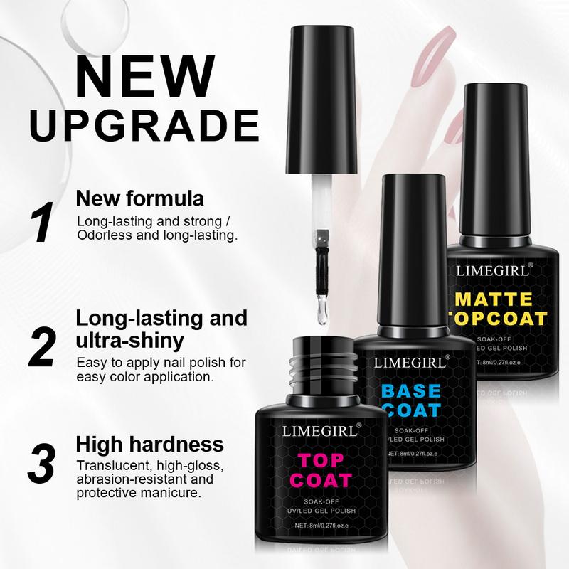 LIMEGIRL Gel Nail Polish Kit With UV Lamp 15 Color Semi Permanent Gel Nail Polish Kit With Frosted Top Paint Primer Nail Tool Set Nail  Polish Luminary Gel Nail Nail kit Nail Art Starter Kit for Beginners