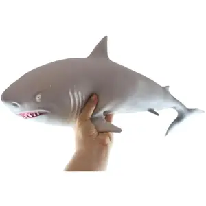 Jumbo 21.5" Shark Doh Filled Squishy Squeeze Stress Ball Soft Doh Filling - Sensory, Fidget Toy